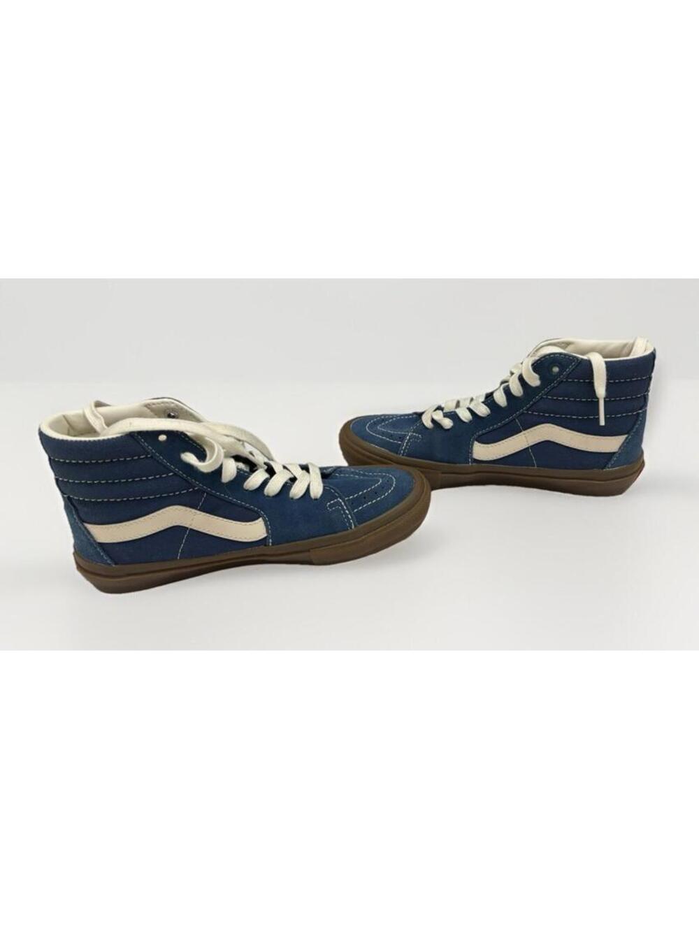 Men’s VANS Sk8-Hi High Top Dark Navy Blue Suede/canvas Size 6.5